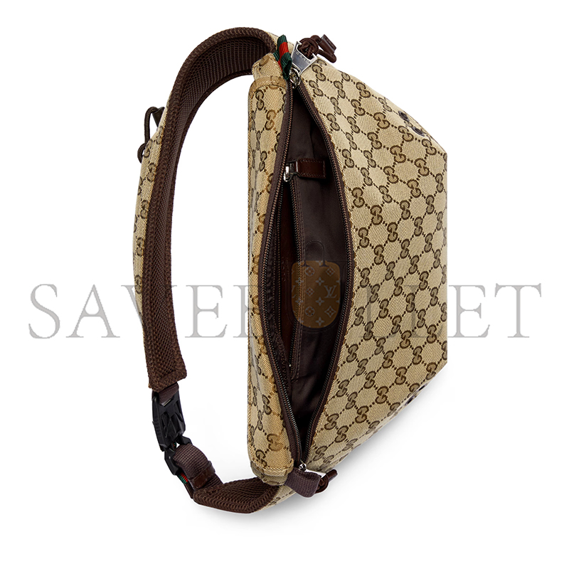 GUCCI GG CANVAS LARGE BELT BAG 804262 (32*17*5cm) GUCCI GG CANVAS LARGE BELT BAG 804262 (32*17*5cm)